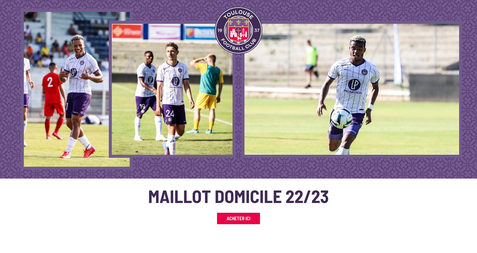 Maillot Domicile 2022-23 - Acheter Ici