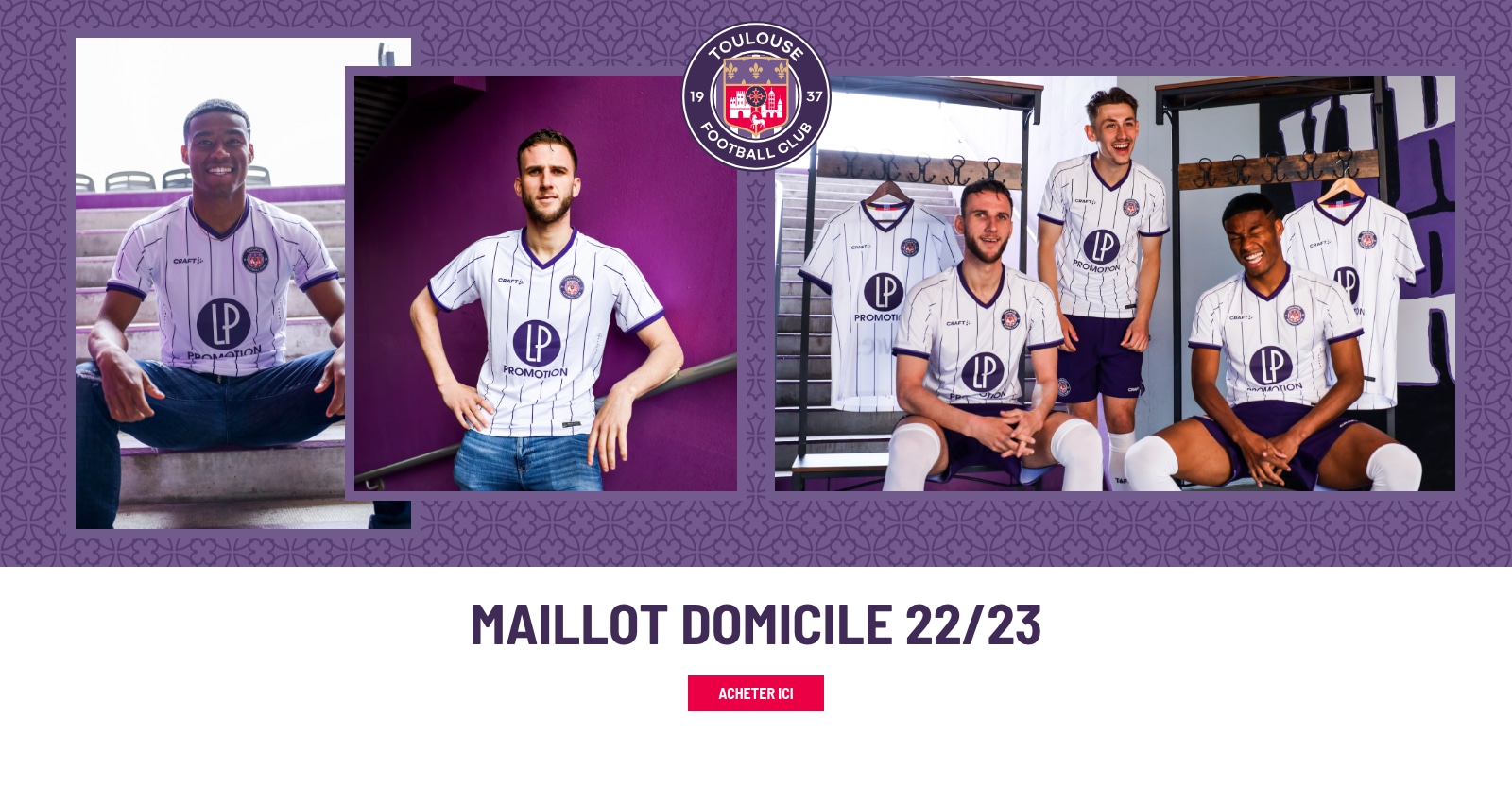 22-23 Maillot Domicile - Acheter Ici