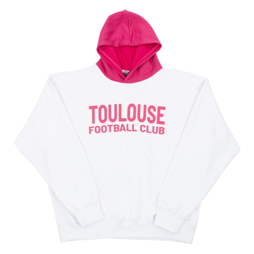 Sweat Junior Blanc et Rose Toulouse Football Club 2025-2026